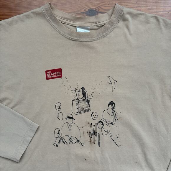 Unbranded Other - Vintage The Slapped Eyeballers Band T-Shirt Men's Size M Soft Rock Experimental